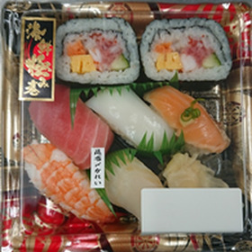 海鮮極み巻とにぎり寿司セット 490円(税抜)