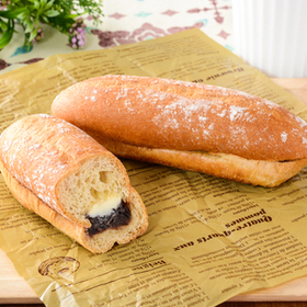 NL　もち麦のあんフランスパン発酵バター入りマーガリン使用 150円(税込)