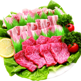 焼肉セット（和牛・豚肉・鶏肉） 1,980円(税抜)