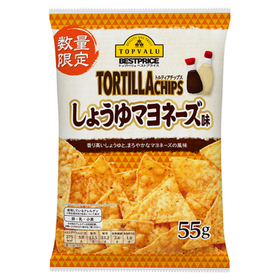 トルティアチップス しょうゆマヨネーズ味 73円(税込)