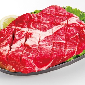 【当日限り】牛肉かたロースポンドステーキ用 246円(税込)