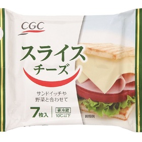 スライスチーズ 214円(税込)