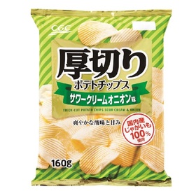 厚切りポテトチップス　サワークリームオニオン味 190円(税込)