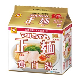 マルちゃん正麺　１０周年記念商品　鶏白湯 321円(税込)