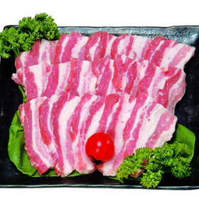 豚ばら肉焼肉用 214円(税込)