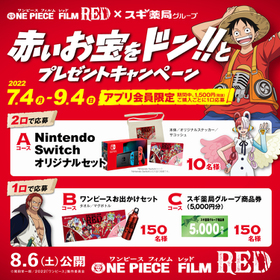 【ONE PIECE FILM RED×スギ薬局グループ】総力祭キャンペーン 価格なし