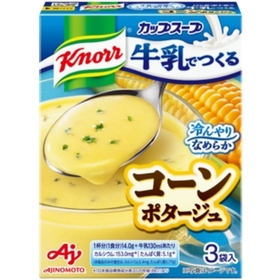「クノール　カップスープ」牛乳でつくるコーンポタージュ（３袋入） 128円(税込)