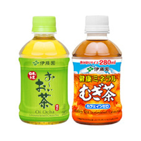 おーいお茶緑茶／健康ミネラルむぎ茶 58円(税込)