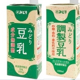 成分無調整豆乳・調整豆乳 150円(税込)