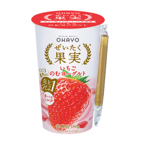 ぜいたく果実いちごのむヨーグルト 180g 138円(税込)