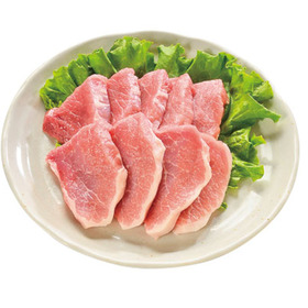 豚肉モモ部位全品（切り落し・一口カツ用・焼豚用など） 118円(税込)