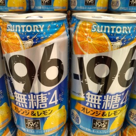 196無糖　オレンジ＆レモン 110円(税込)