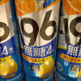 196無糖　オレンジ＆レモン 154円(税込)