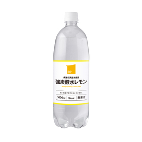 伊賀の天然水使用　強炭酸水レモン1000ml 106円(税込)
