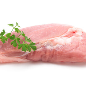 絹豚ブロック肉（モモまたは肩） 98円(税抜)