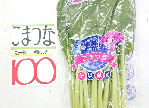 小松菜 100円(税込)