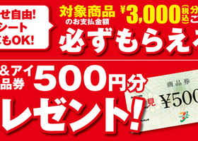 必ずもらえる！セブン＆アイ共通商品券500円分プレゼント！